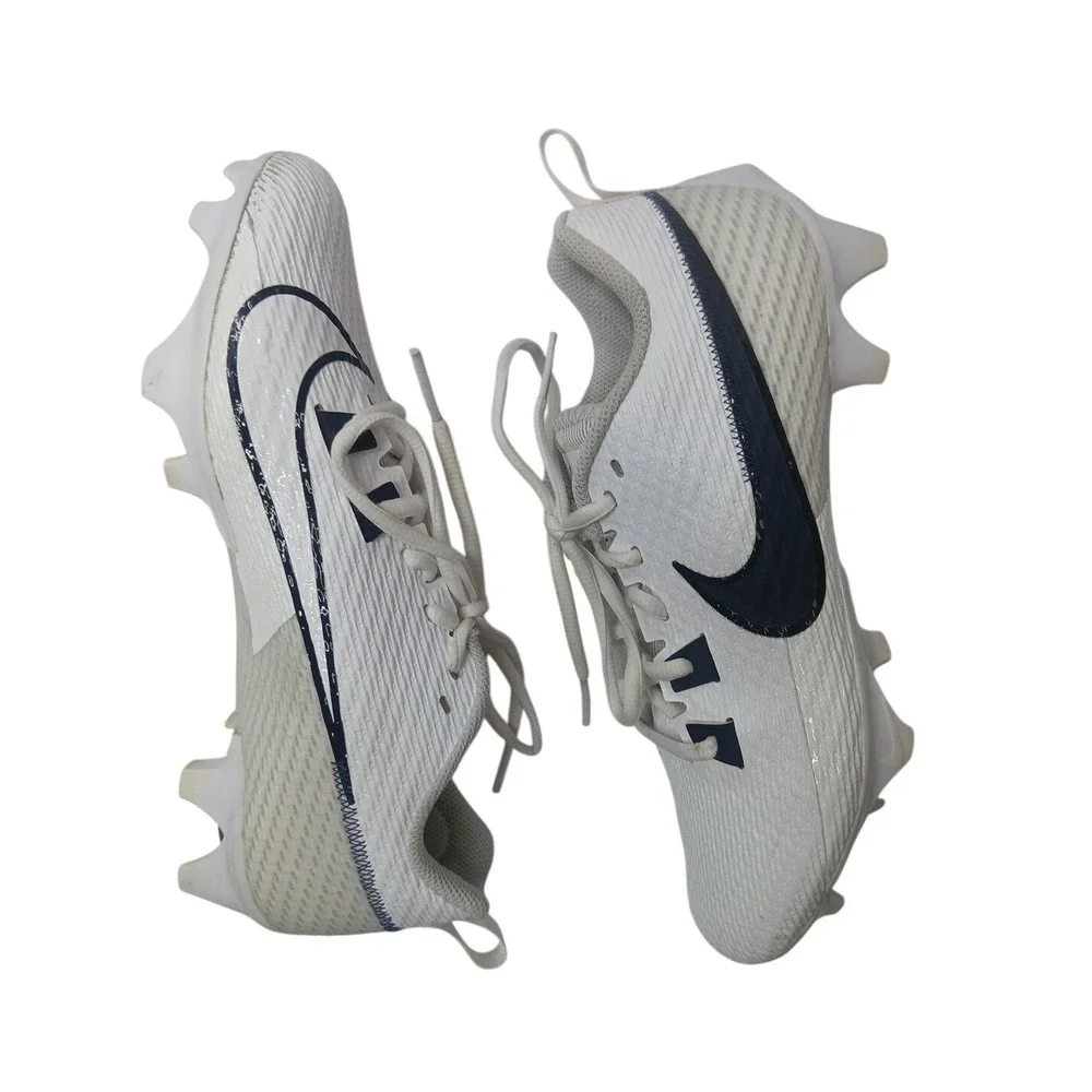 Nike‎ Vapor Edge Shark 2 Football Cleats Mens 8 White Navy FJ1582-140 Low Top